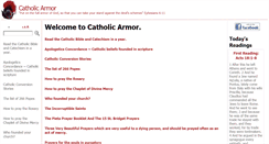 Desktop Screenshot of catholicarmor.com